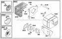 Page P Diagram and Parts List for  Briggs and Stratton Engine